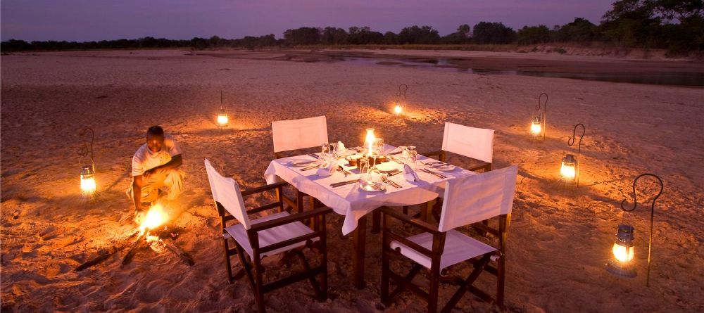 River dinner at Luwi Bush Camp, South Luangwa National Park, Zambia - Image 5