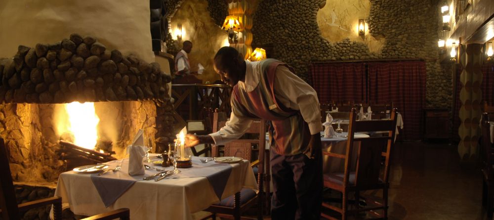 Dinner by the fireplace at Ngorongoro Serena Lodge, Ngorongoro Crater, Tanzania - Image 3