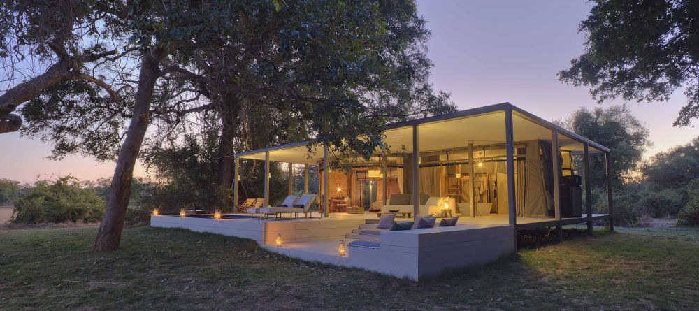 The private villas perfectly blend modern design with safari elegance at Chinzombo, South Luangwa National Park, Zambia - Image 10