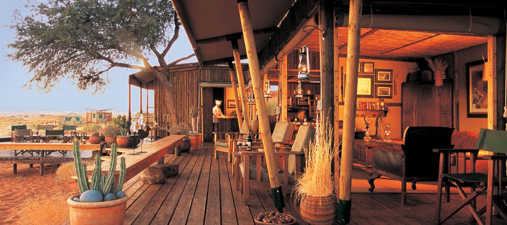 Patio with a stunning view at Wolwedans Dune Camp, NamibRand Nature Reserve, Namibia - Image 8
