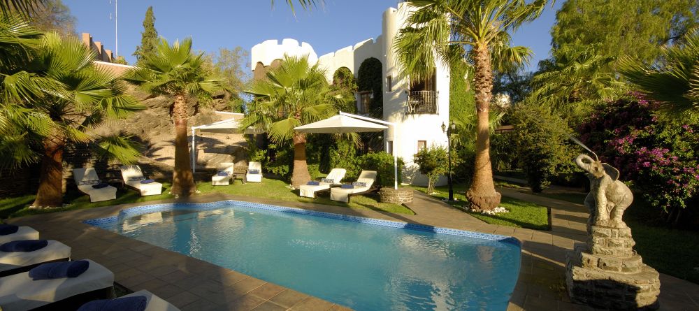 Swimming pool at Hotel Heinitzburg, Windhoek, Namibia - Image 8