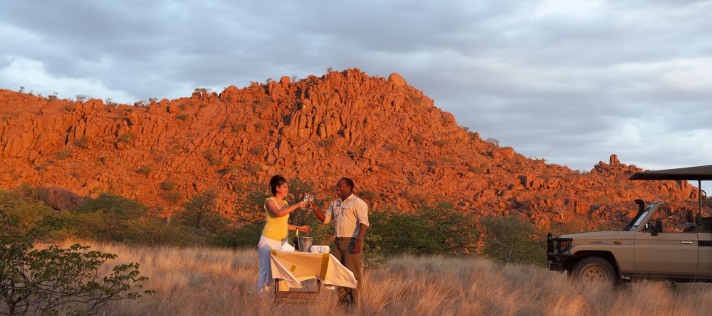 Sundowners at Mowani Mountain Camp, Damaraland, Namibia - Image 9