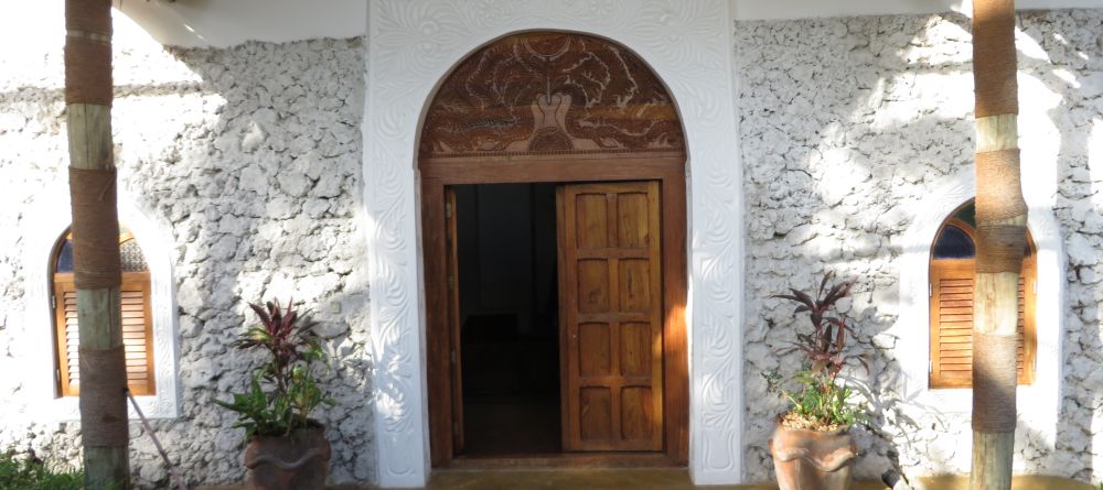 A beautiful carved entryway at Dar House, Zanzibar, Tanzania (Mango staff photo) - Image 7