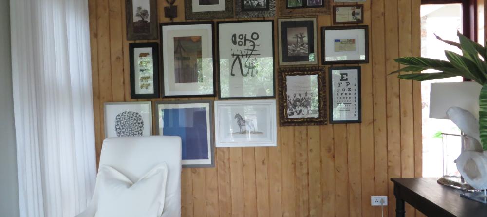 Eclectic art pieces adorn the walls at Lake Duluti Lodge, Arusha, Tanzania (Mango staff photo) - Image 1