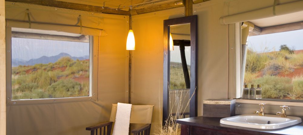 Bathroom at Wolwedans Dune Camp, NamibRand Nature Reserve, Namibia - Image 2
