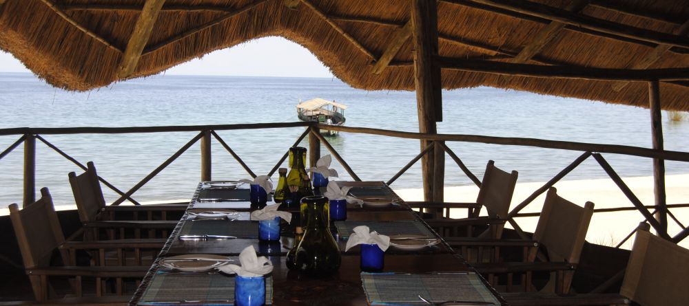 Beach side dining at Kungwe Beach Lodge, Mahale Mountains National Park, Tanzania - Image 3
