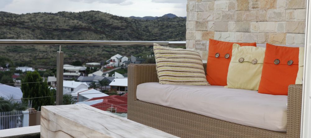 A private balcony at Vertigo Boutique Hotel, Windhoek, Namibia - Image 5