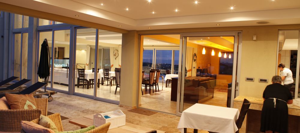 The dining and outdoor lounge areas at Vertigo Boutique Hotel, Windhoek, Namibia - Image 6