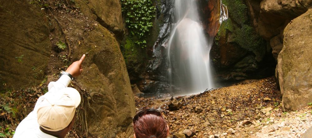 A waterfall discovered during a jungle walk at Gombe Forest Lodge, Gombe National Park, Tanzania - Image 7
