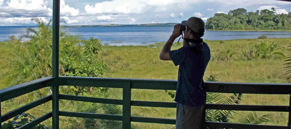 Bird watching over the lake at Rubondo Island Camp, Lake Victoria, Tanzania - Image 2