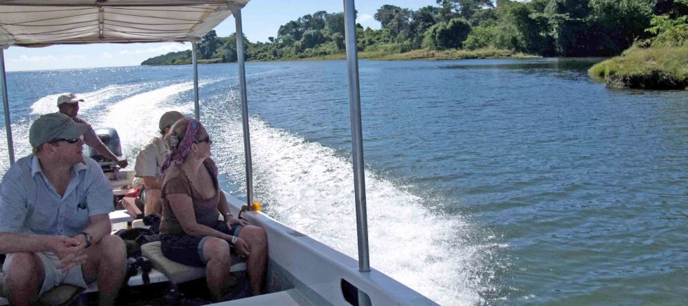 Boating on the lake at Rubondo Island Camp, Lake Victoria, Tanzania - Image 3