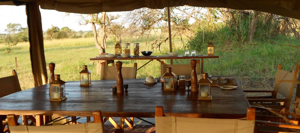 The dining area at Ubuntu Camp, Serengeti National Park, Tanzania - Image 2