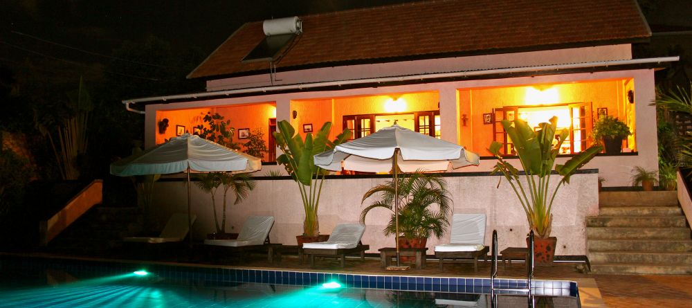 The bar at night at Boma Lodge, Entebbe, Uganda  - Image 7