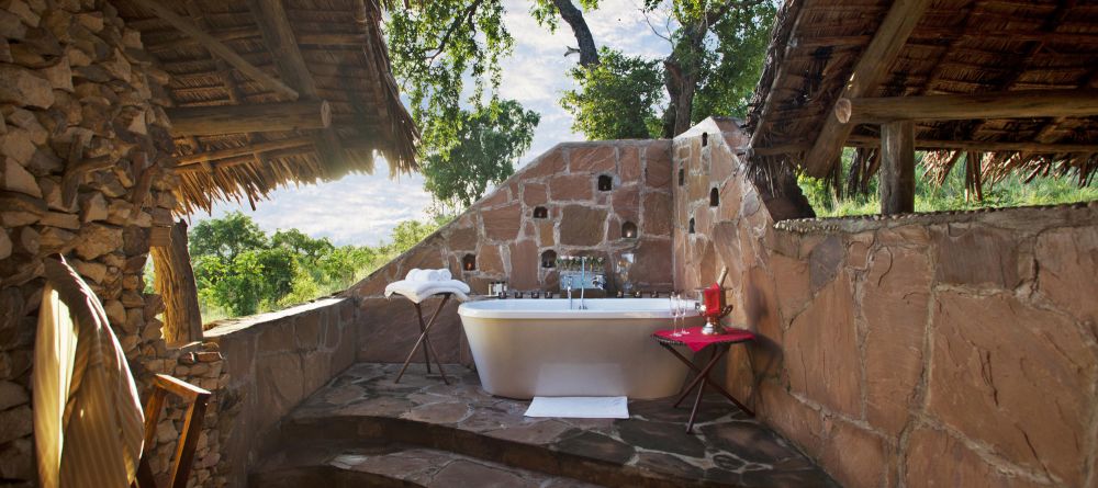 Outdoor bathtub at Beho Beho, Selous National Park, Tanzania - Image 19