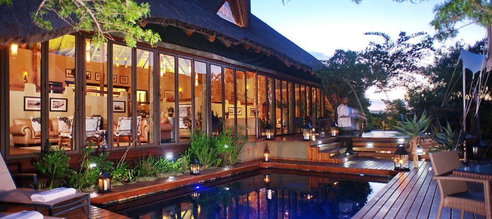 Main deck and pool at Shamwari Bayethe Tented Lodge, Shamwari Game Reserve, South Africa - Image 17