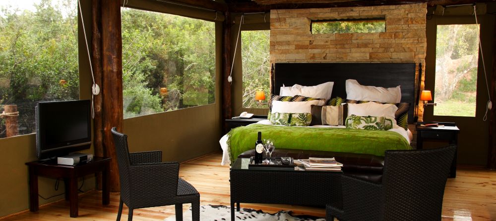 Bedroom at Shamwari Bayethe Tented Lodge, Shamwari Game Reserve, South Africa - Image 5