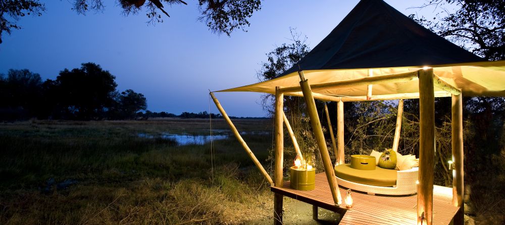 Private deck area at Xaranna Camp, Okavango Delta, Botswana (AndBeyond) - Image 7