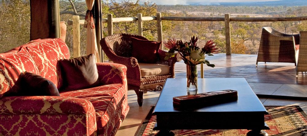 Deck with a view at The Elephant Camp, Victoria Falls, Zimbabwe - Image 8