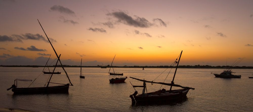 Dhows at sunset at Peponi Hotel, Lamu Island, Kenya - Image 9