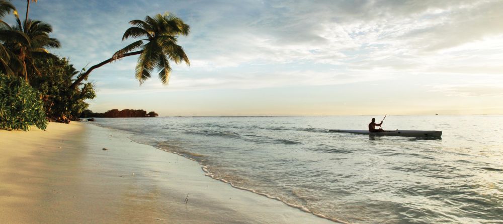 Kayaking at sunrise at Desroches Island Resort, Desroches Island, Seychelles - Image 9
