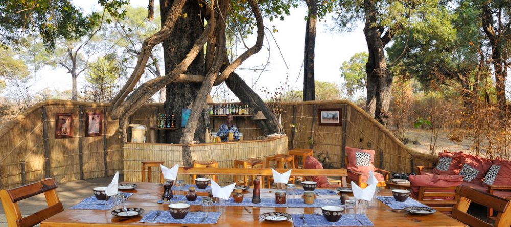 Dining and bar area at Mwamba Bush Camp, South Luangwa National Park, Zambia - Image 14