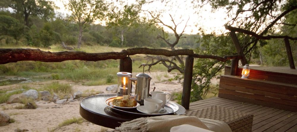 Enjoy a delicious cup of coffee while overlooking the beautiful setting at Dulini Lodge, Sabi Sands Game Reserve, South Africa - Image 6