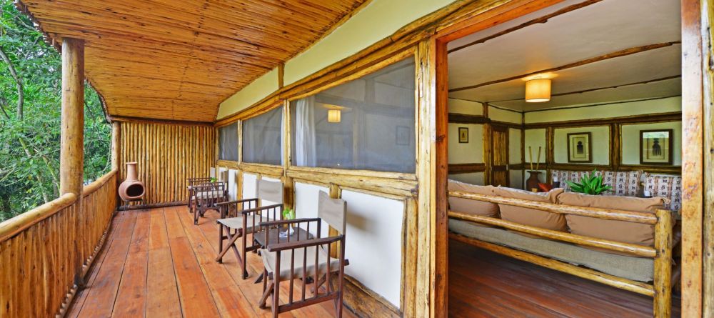 Deck seating at Buhoma Lodge Bwindi, Bwindi Impenetrable Forest, Uganda (Mango Staff photo) - Image 2