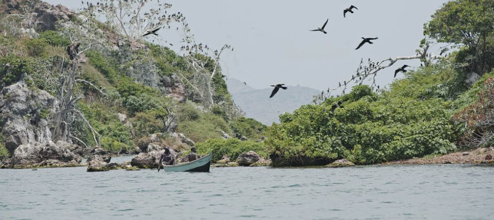 Fisherman at Bird Island at Rusinga Island Lodge, Lake Victoria, Kenya - Image 4