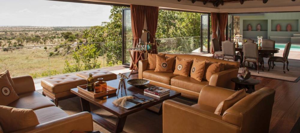 A private lounge overlooking the beautiful plains at The Four Seasons Safari Lodge, Serengeti National Park, Tanzania - Image 13