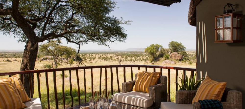 Enjoy refreshments while gazing over the plains from the private verandas at The Four Seasons Safari Lodge, Serengeti National Park, Tanzania - Image 16