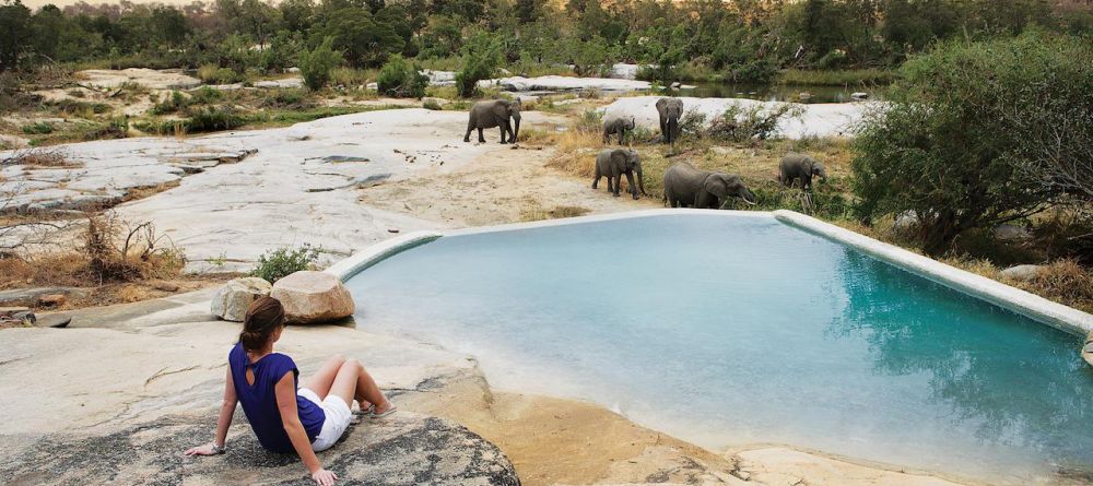 The granite pool overlooking the passing wildlife at Londolozi Granite Suites, Sabi Sands Game Reserve, South Africa - Image 2