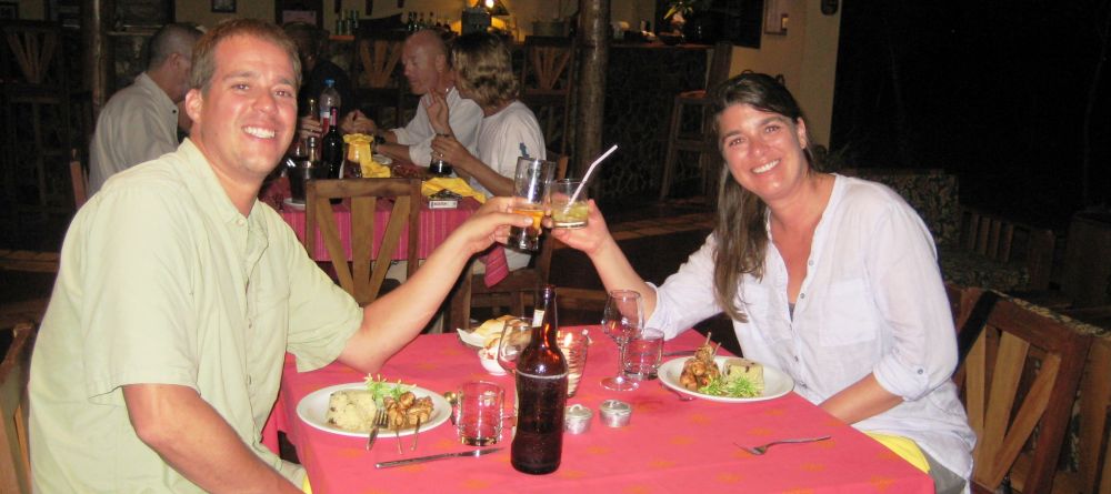 Staff member Casey dining at Sakatia Lodge, Nosy Be, Madagascar (Mango Staff photo) - Image 7