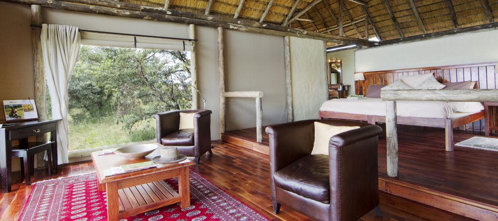 Bedroom & Lounge Lagoon Camp, Linyati Wetlands, Botswana - Image 11