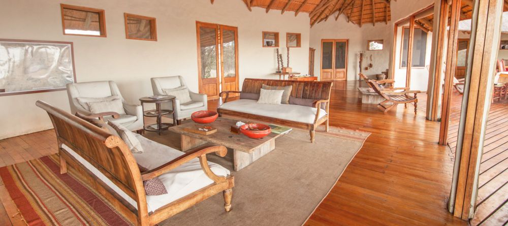 Lounge at Tau Pan Camp, Central Kalahari Game Reserve, Botswana - Image 8