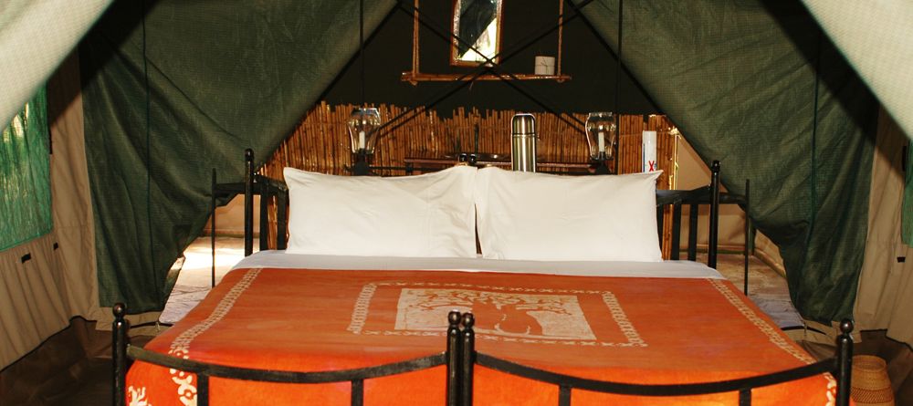 Tent interior at Lake Manze Tented Camp, Selous National Park, Tanzania - Image 13