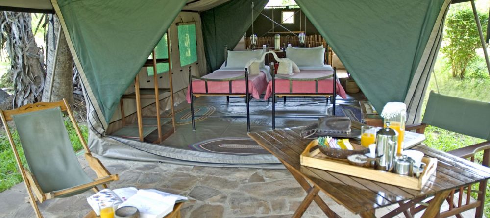 The whole tent set-up at Lake Manze Tented Camp, Selous National Park, Tanzania - Image 15