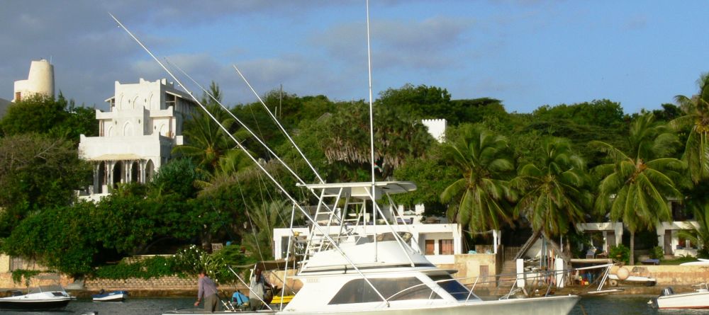 Boat in front of Peponi Hotel, Lamu Island, Kenya - Image 7