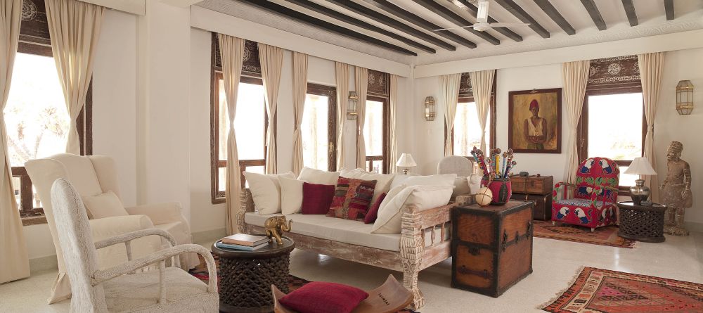 The living room of Villa Kusi at The Majlis, Lamu Island, Kenya - Image 7