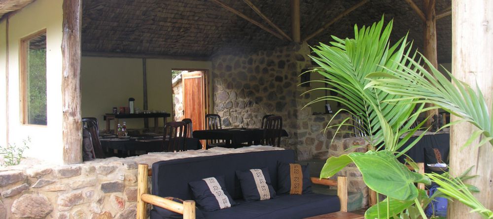 Lounging area at Engagi Lodge, Bwindi Impenetrable Forest, Uganda - Image 12