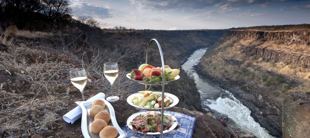 Lunch with a view of the river at The Elephant Camp, Victoria Falls, Zimbabwe - Image 5