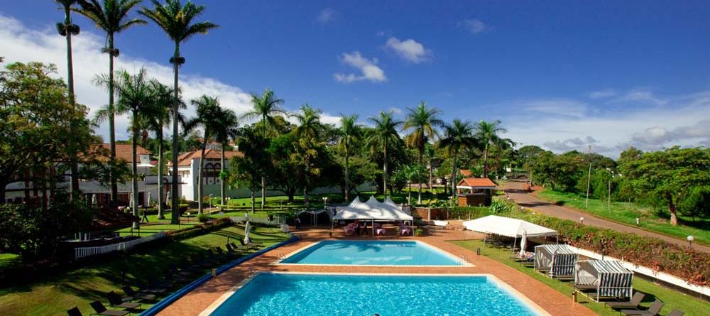 Pool view at Lake Victoria Hotel, Entebbe, Uganda - Image 6
