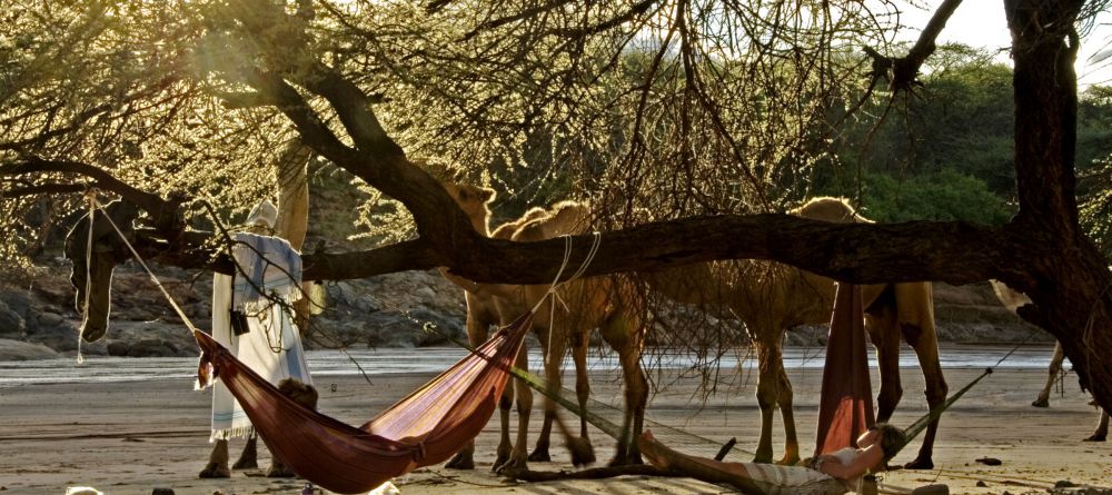 Ol Malo relaxing in hammocks - Image 2