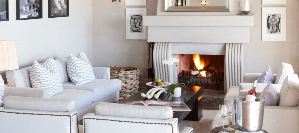 The elegant lounge at Delaire Graff, Stellenbosch, South Africa - Image 1