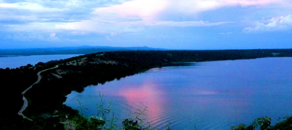 Sunset reflecting on the lake at Mweya Safari Lodge, Queen Elizabeth National Park, Uganda (Mango Staff photo) - Image 13