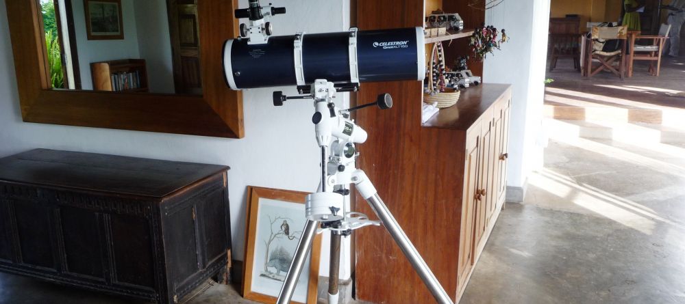 Telescope for star gazing at Ndali Lodge, Kibale Forest National Park, Uganda (Mango Staff photo) - Image 3