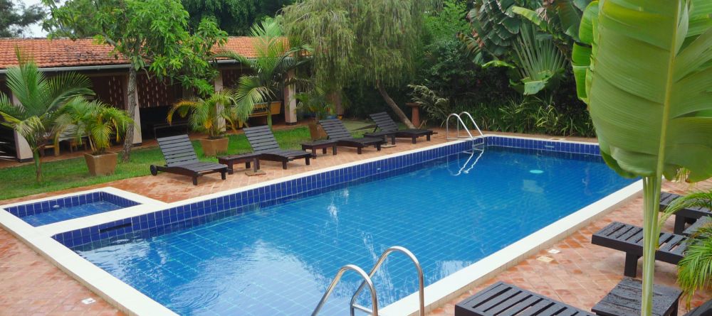 Pool by day at Boma Lodge, Entebbe, Uganda (Mango Staff photo) - Image 8