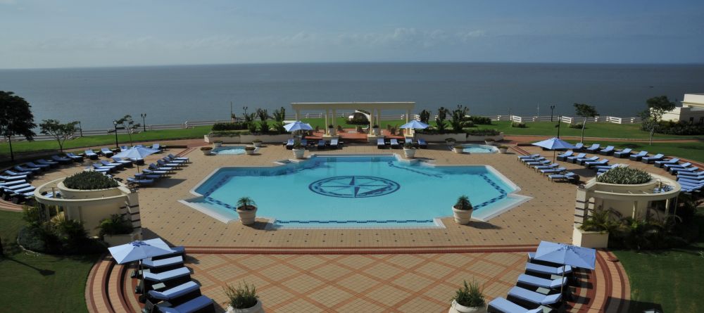 Pool with sun loungers and a view of the ocean at Polana Serena Hotel, Maputo, Mozambique - Image 2