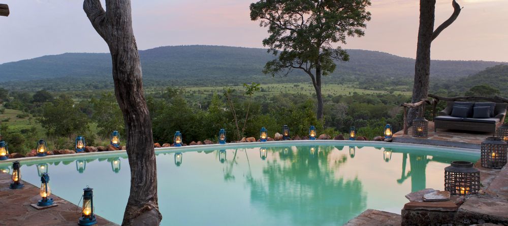 The pool with a stunning view at Beho Beho, Selous National Park, Tanzania - Image 15