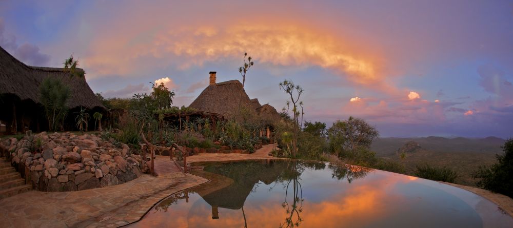 Pool at sunset at Ol Malo, Laikipia, Kenya - Image 5