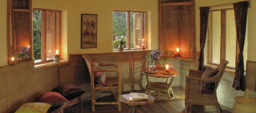 Private lounge at Mount Gahinga Lodge, Mgahinga National Park, Uganda - Image 2